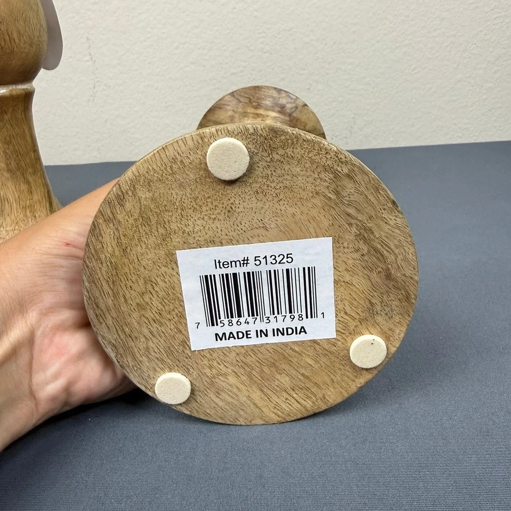 Rustic Candles Holder Set of 3 Farmhouse Wood Candle Holders Rustic Wooden